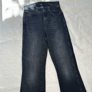 7 for all mankind, size 24 slim kick worn hem